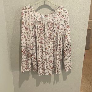 Long sleeve blouse